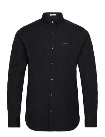 Reg Pinpoint Oxford Shirt Tops Shirts Casual Black GANT