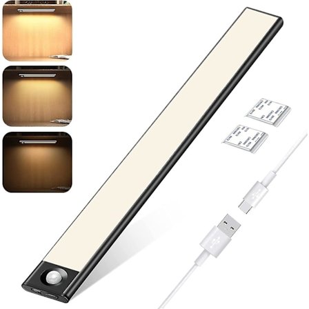 LED-sensor skaplys, bevegelsessensor LED-skaplys, under-skaplys kjøkkensensorlys skap nattlys for skap trapper