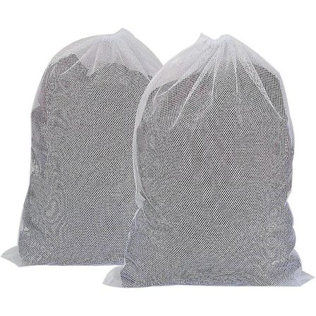 Sett med 2 store vaskenettposer - Holdbare vaskeposer