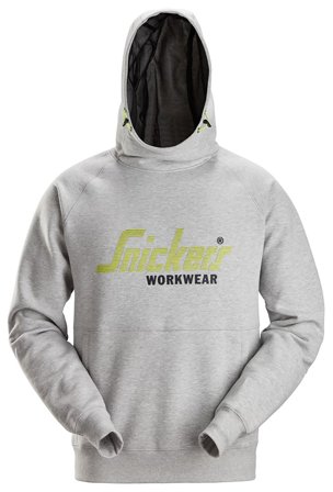 Snickers Workwear 2845-2800 Hettegenser med logo, grå Grå, Klær