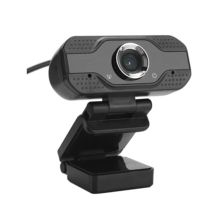 Datorkamera Full HD 1080P PC-kamera Skrivbord 30Fps Brusreducering med Mikrofon för Laptop Svart YEMAESRE