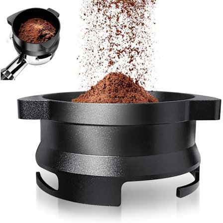 54mm Doserings Trakt, Kaffedoserings Trakt i Aluminiumlegering, for Sage Barista Express/Pro (Svart)