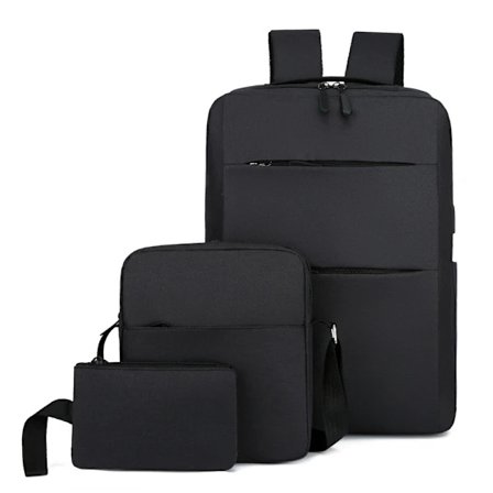 3-in-1 Miesten Business-reppu Musta