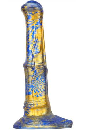Metallic Fantasy Dildo Joll Blue/Gold 26 cm Dragon dildo - Blushme.se