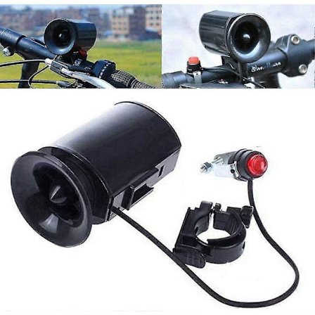 6 Lyde Ultralyd Elektronisk Cykelklokke Cykelhorn Sirene Styr Ring Stærk Høj Alarmklokke Sikkerhedssirene Ultralyd Cykelhorn, Cykel (FMY)