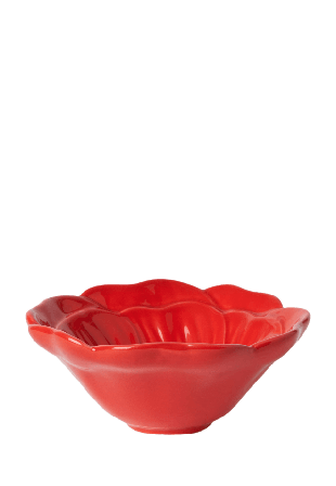 Åhléns Home Skål i porslin VALLMO 12 cm Skålar Röd ONESIZE