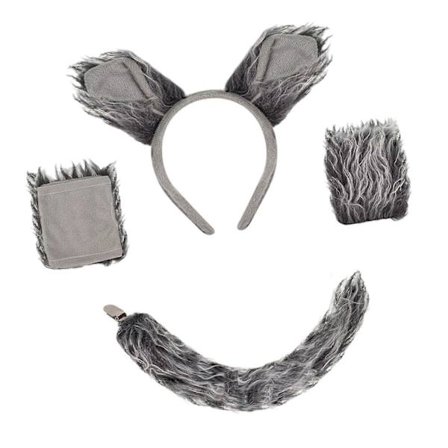 Ulvekostume Rollespil Cosplay Halloween Cosplay til Kvinder Børn Forsyninger