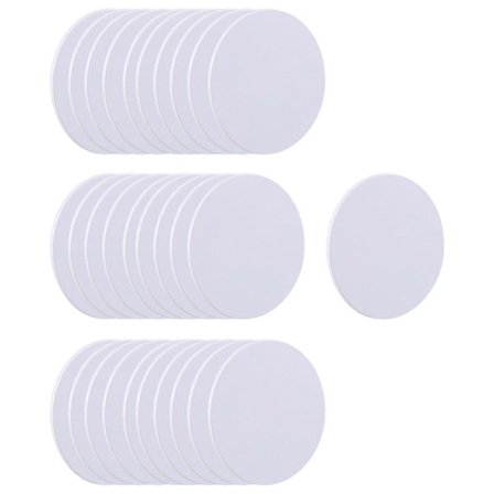 30 kpl NFC 215 -kortteja, NFC-pyöreitä kortteja uudelleenkirjoitettava NFC 215 -korttitunniste yhteensopiva TagMon ja -sovelluksen kanssa