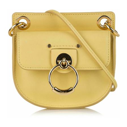 Chloé Pre-owned, Pre-Owned Mini Bag Geel, Dames, Maat:ONE Size,leer