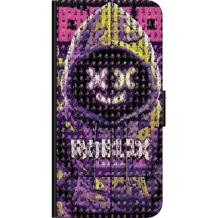 Kompatibelt Plånboksfodral till Samsung Samsung Galaxy Note10 Lite Roblox huvtröja designad med hundratals små Roblox-figurer, kreativ mosaikdesign