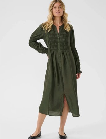 Cream Crhenva Shirt Dress - Green - 34
