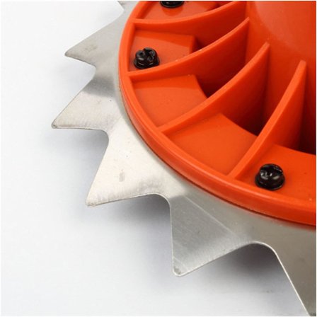 *Dobbelt skrape stålhode Universal nylonhode Linje hagearbeid verktøy*