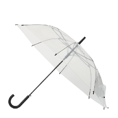 Åhléns Transparent paraply HAPPY large Paraplyer & regnskydd Transparant ONESIZE