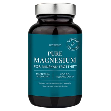 Nordbo Pure Magnesium 90 kaps., Helse & Madvarer, Mineraler, Magnesium