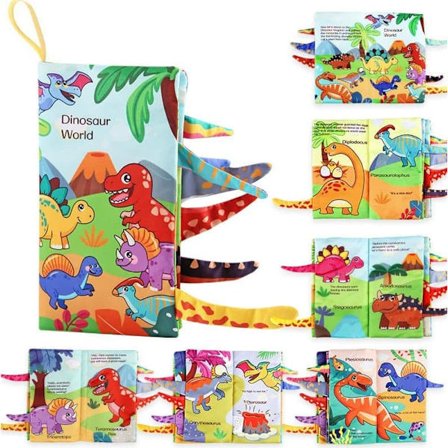 Baby Montessori Toys - Interactive Sensory & Developmental Cloth Books for Infants 0-18 Months