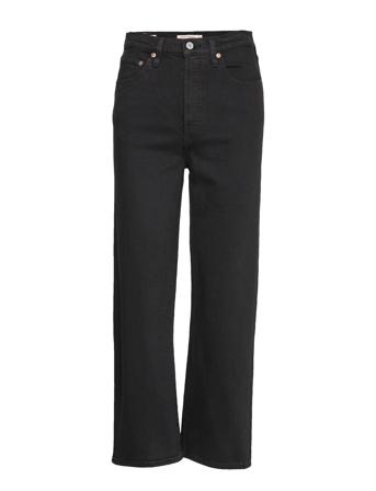 Ribcage Straight Ankle Black S Bottoms Jeans Straight-regular Black LEVI ́S Women