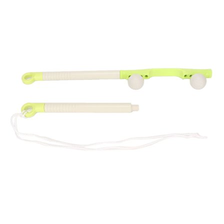 Handhållen Neck Massager Roller Stick Minska obehag Avtagbar Neck Massage Roller Balls Gul