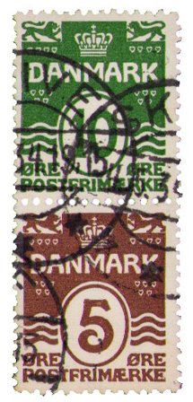 Danmark 1927 - Automatmærke AFA 17 - Stribe - Stemplet