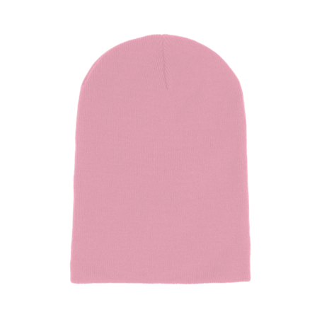 Beechfield - Rosa longbeanie Beanie - Classic Pink Long Blank Beanie @ Hatstore