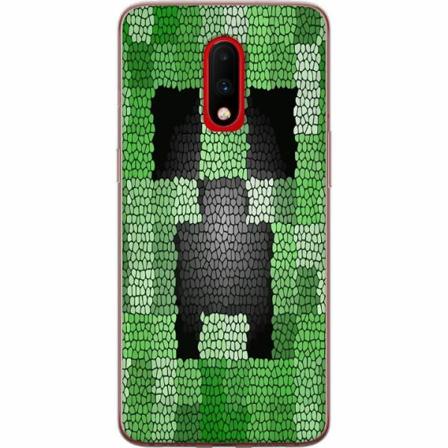 Oneplus 7 Skal / Mobilskal - Creeper / Minecraft