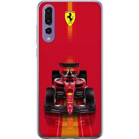 Yhteensopiva Puhelinkuori Huawei Huawei P20 Pro Ferrari Formula 1 -auto ikonisessa punaisessa muotoilussa urheilullisella tarkkuudella