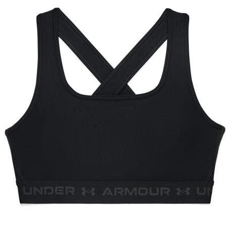 Under Armour Women's UA Crossback Mid Bra undergarment Black M