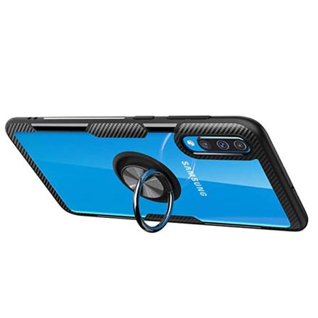 Robust cover med ringholder - Samsung Galaxy A70 Svart