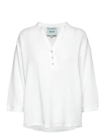 Hemma 3/4 Sleeve Blouse 1 Blouses Short-sleeved Hvit Minus*Betinget Tilbud