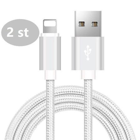 2 st hög kvalite 1 m iphone kabel