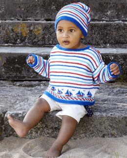 Strikkeoppskrift Babygenser og lue - Svarta Fåret