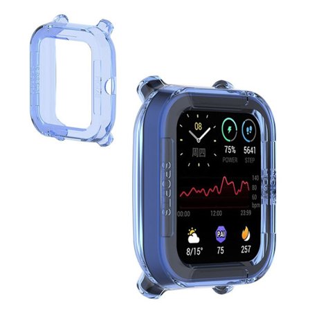 Amazfit GTS 2 Mini / Pop pro yksinkertainen TPU-suojus - Läpinäkyvä Sininen