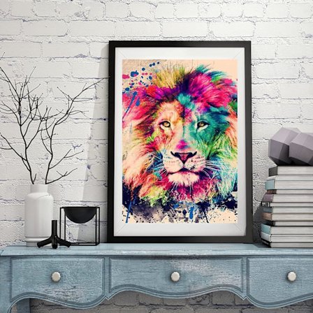 Full 5d Diamantmaleri, Diamantmaleri Løve Dyr Personali