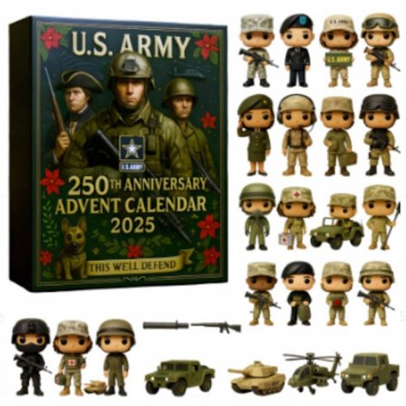 U.S.ARMY Julekalender - Akrylvedhæng som julegave
