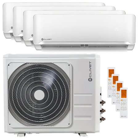 Condizionatore Clivet Essential 2 quadri split 12000+12000+12000+12000 BTU inverter A++ unità esterna 10,5 kW