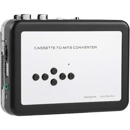 Kassettspelare med Hörlursuttag, Portabel Personlig USB-kassettband till PC-konverterare för MP3 CD