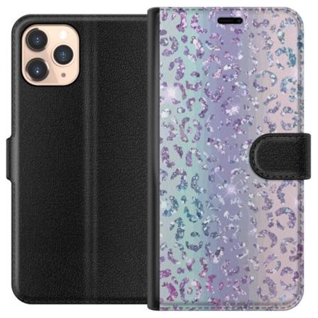 Apple iPhone 11 Pro Lommeboketui Glitter Leopard