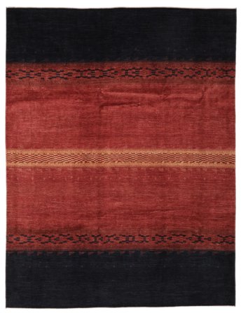 Hand Knotted Persian Loribaft Fine Persia Rug 260X340 Dark Red/Black