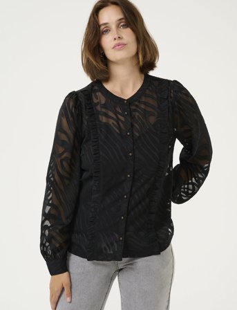Cream Cryana Shirt - Black - 34