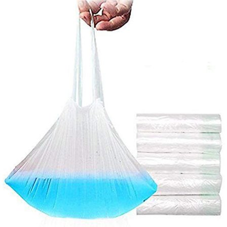 Potteforinger engangs, 50 stk. Universal rejsepotteposer med snøre Pottetræning Toiletsæde Plast Pottestolforinger