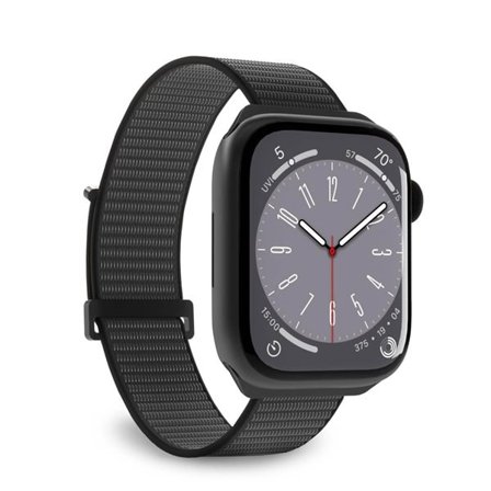 Puro Sport Nylon-rem til Apple-klokke 42 / 44 / 45 / 49 mm - Svart