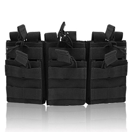 Tactical Molle Pouch Triple Magazine Pouch Dubbellager Mag-påsar Universal patronhållare för M4 M14 M16 AK AR