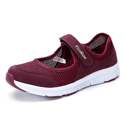 Arbetssköterskeskor Justerbara Andningsbara kilar Slip-on Walking Sneaker Fitness Casual Mary Jane Sneaker