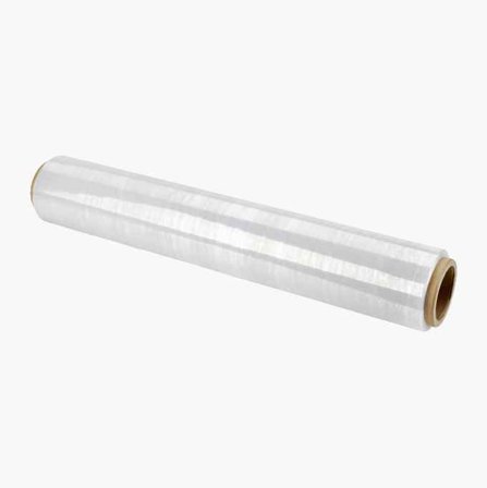 Biltema - Strekkfilm 150m, Elastisk og Transparent PE-Plastfilm for Gods på Paller, Møbler, Flyttekasser, 45cm Bredde, 17μm Tykkelse