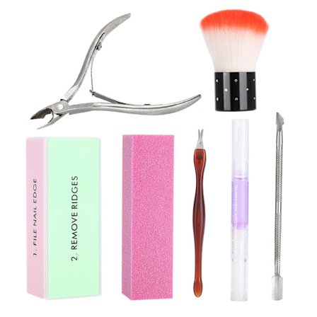 Professionelt Manicure Kunst Værktøjssæt Neglebånd Trimmer Saks Nipper Clipper