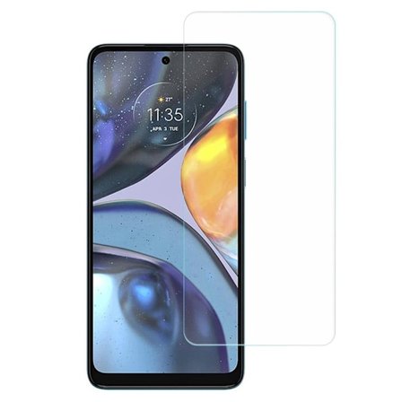 AMORUS skærmbeskytter i hærdet glas med buet kant til Motorola Moto G22