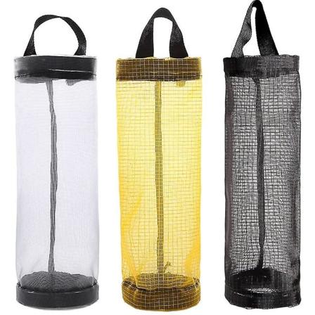 Plastik, Nylon Affaldsposeholder, Sort Gul Grå, 3 Bærer