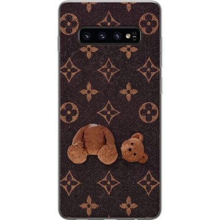 Yhteensopiva Puhelinkuori Samsung Samsung Galaxy S10 Graafinen monogrammikuvio, jossa taiteellisesti muotoiltu nalle