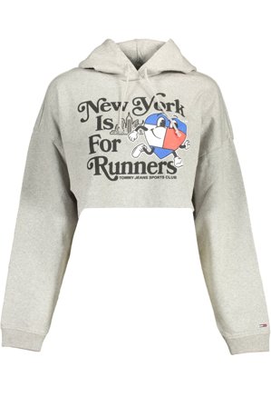 Tommy Hilfiger Felpa Senza Zip Donna Grigio