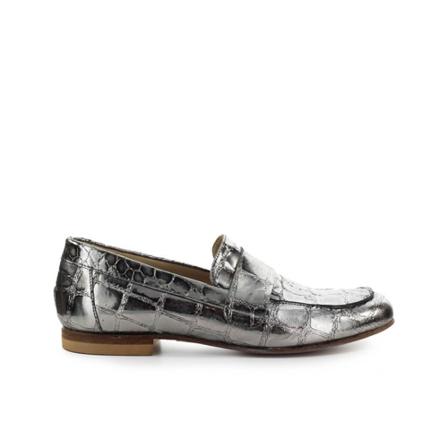 Strategia Crocodile Print Steel Instappers , Grijs , Dames , Maat: 37 EU