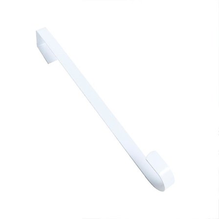 Kranshängare för ytterdörr, metall, över dörren, enkel krok, 38 cm, vit krok